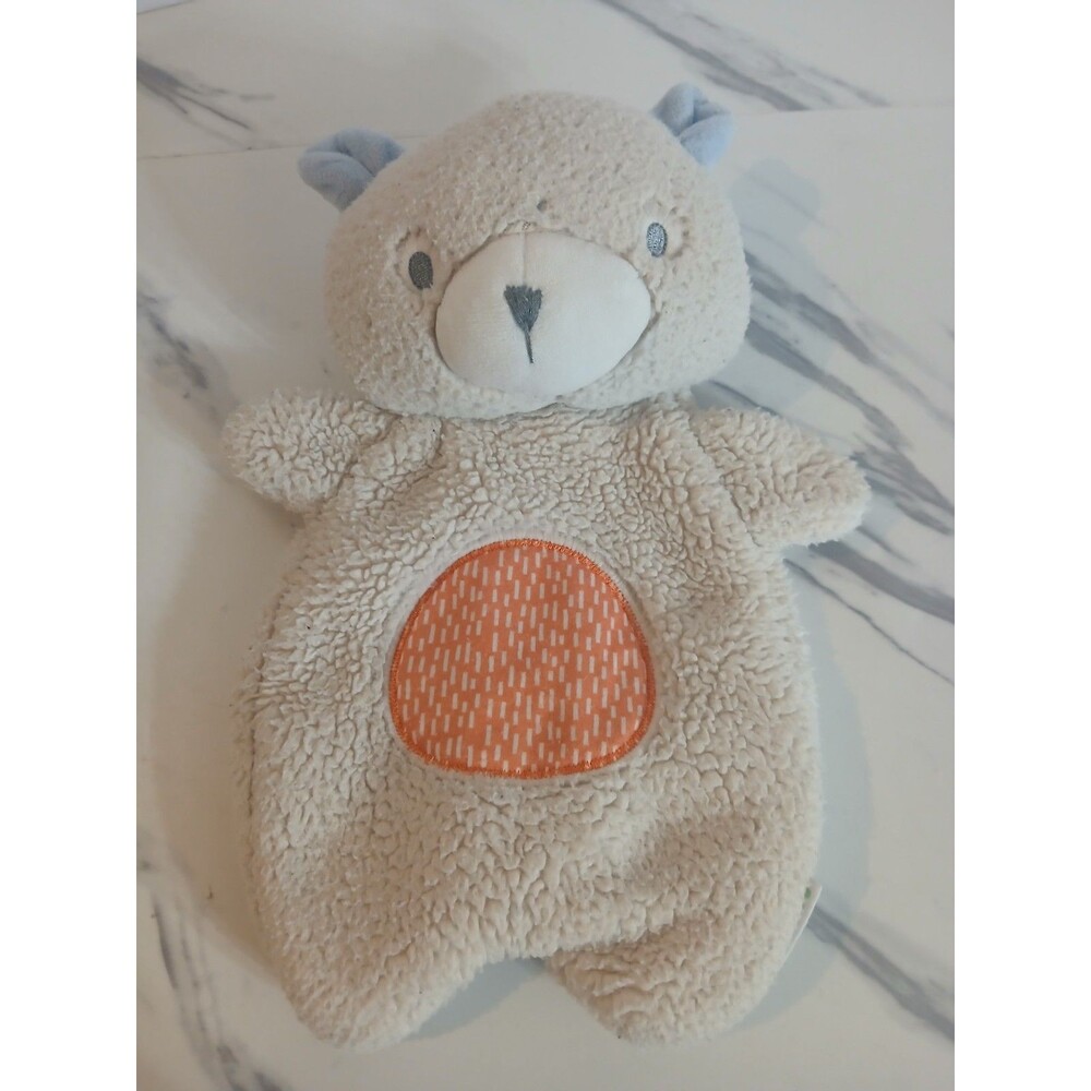 Ingenuity Nate Teddy Bear Plush Soothing Bean Bag Lovey Security Flat Body 12"